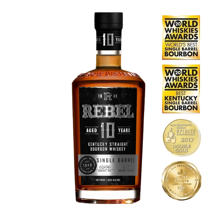 Rebel 10 år Single Barrel Kentucky Straight Bourbon Whiskey